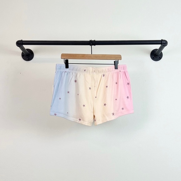 NWT PJ Salvage Peachy Party Star Print Ombre Pajama Shorts - Picture 6 of 7